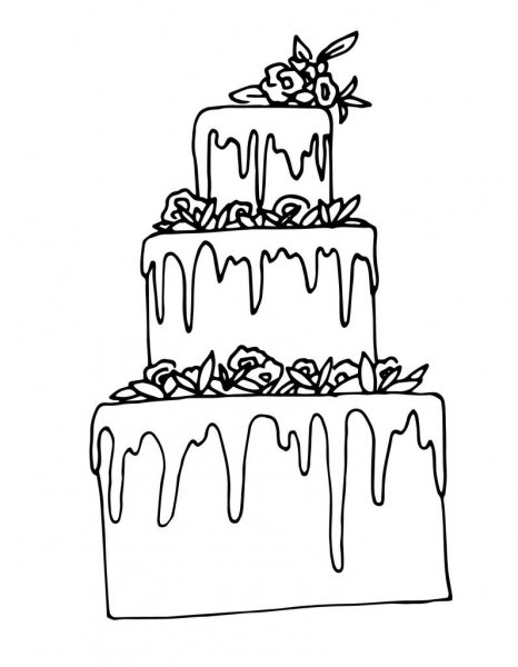 depositphotos 336126912 stock illustration wedding cake line art vector